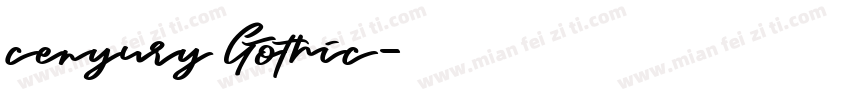 cenyury Gothic字体转换